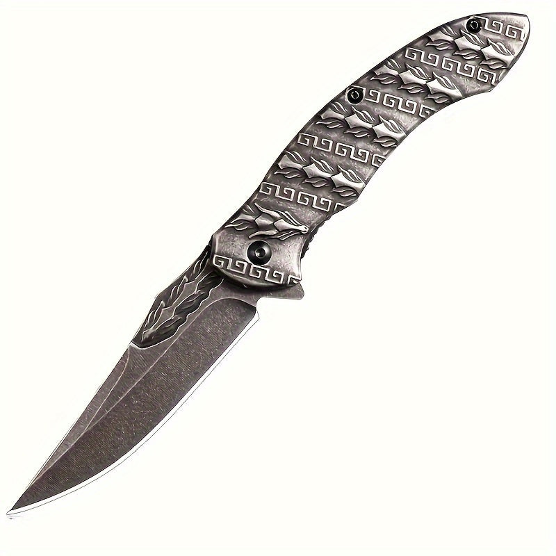 N9_K5 Outdoor folding knife 3D relief craft