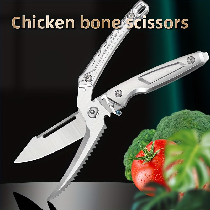 9N_Knife Multifunctional kitchen scissors outdoor camping scissors