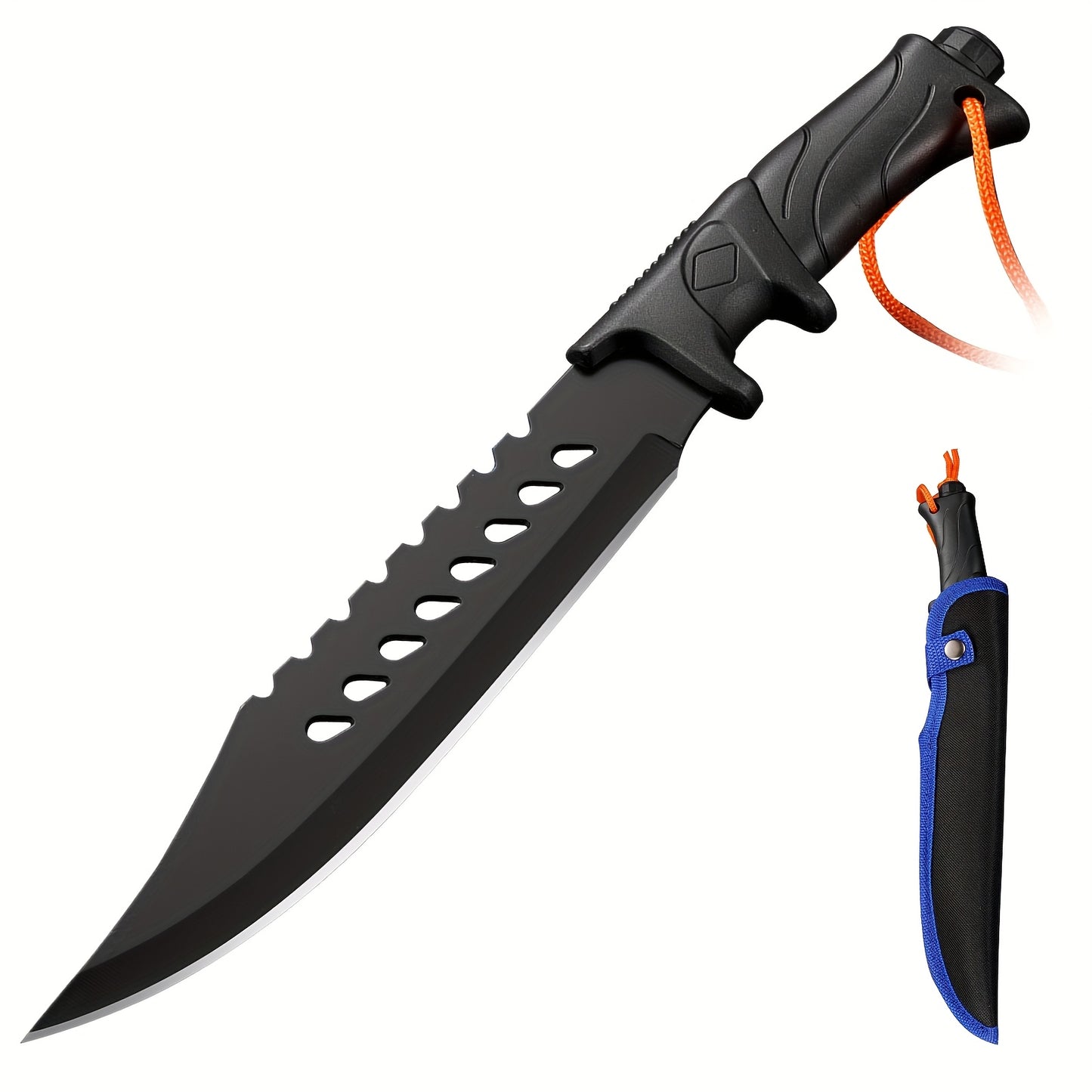 9N_Knife Straight blade full handle nylon fiberglass handle