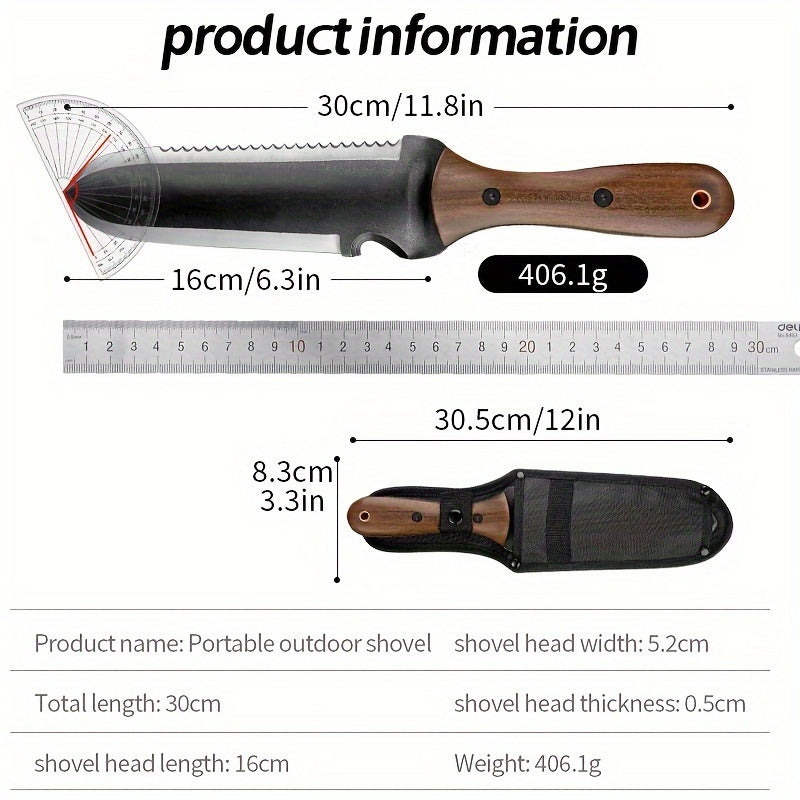 9N_Knife stainless steel garden shovel